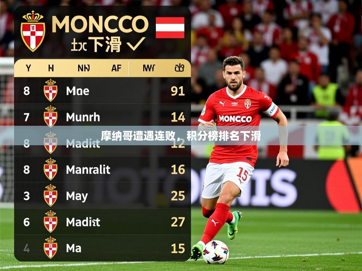 2025 极直播app下载摩纳哥遭遇连败,积分榜排名下滑 第1张